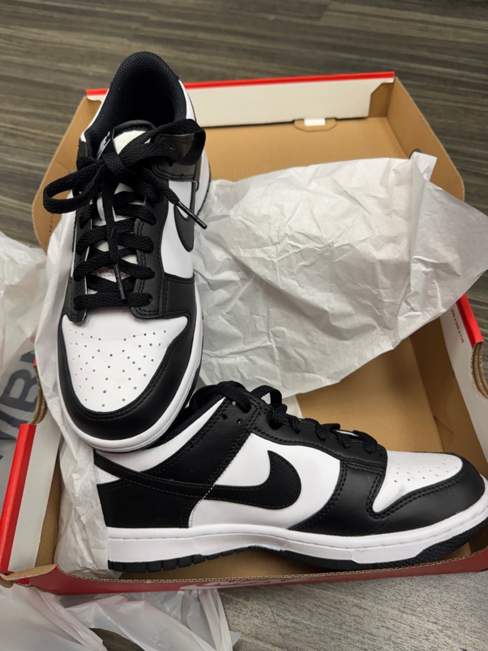 Nike Women's Black and White Low-Top Sneakers